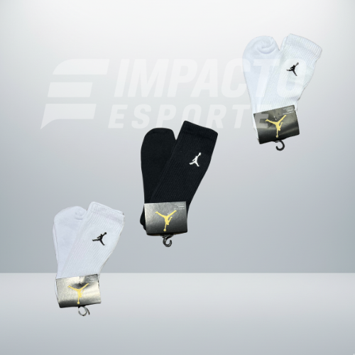 Kit com 3 pares de meias de alta qualidade