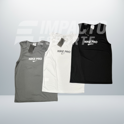 Kit com 3 regatas Nike dri-fit