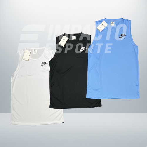 Kit com 3 regatas Nike dri-fit