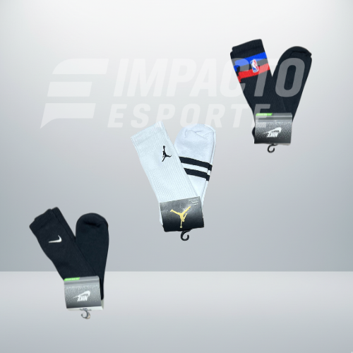 Kit com 3 pares de meias de alta qualidade
