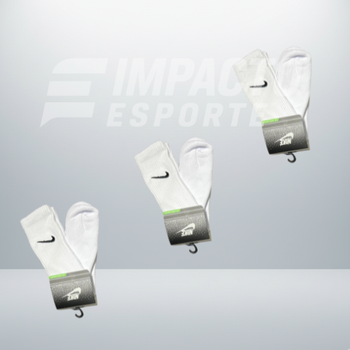 Kit com 3 pares de meias de alta qualidade