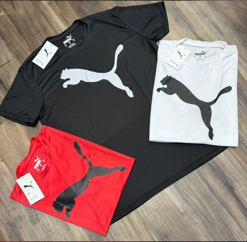 Kit com 3 camisetas puma dri-fit