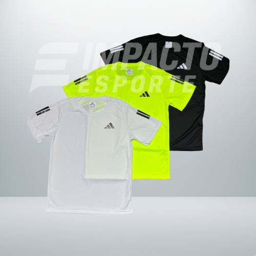 Kit com 3 camisetas dri-fit adidas