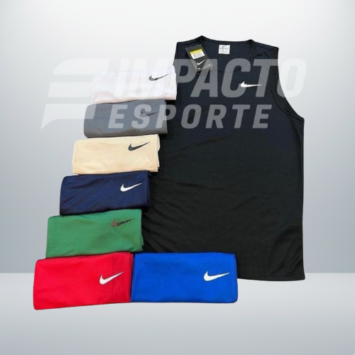 Kit com 8 regatas nike dri-fit