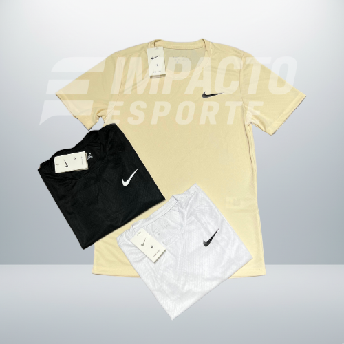 Kit com 3 camisetas Nike dri-fit