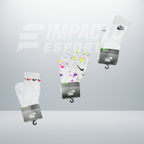 Kit com 3 pares de meias de alta qualidade