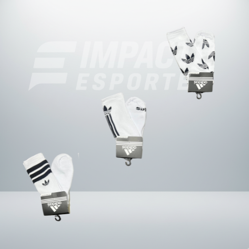 Kit com 3 pares de meias de alta qualidade