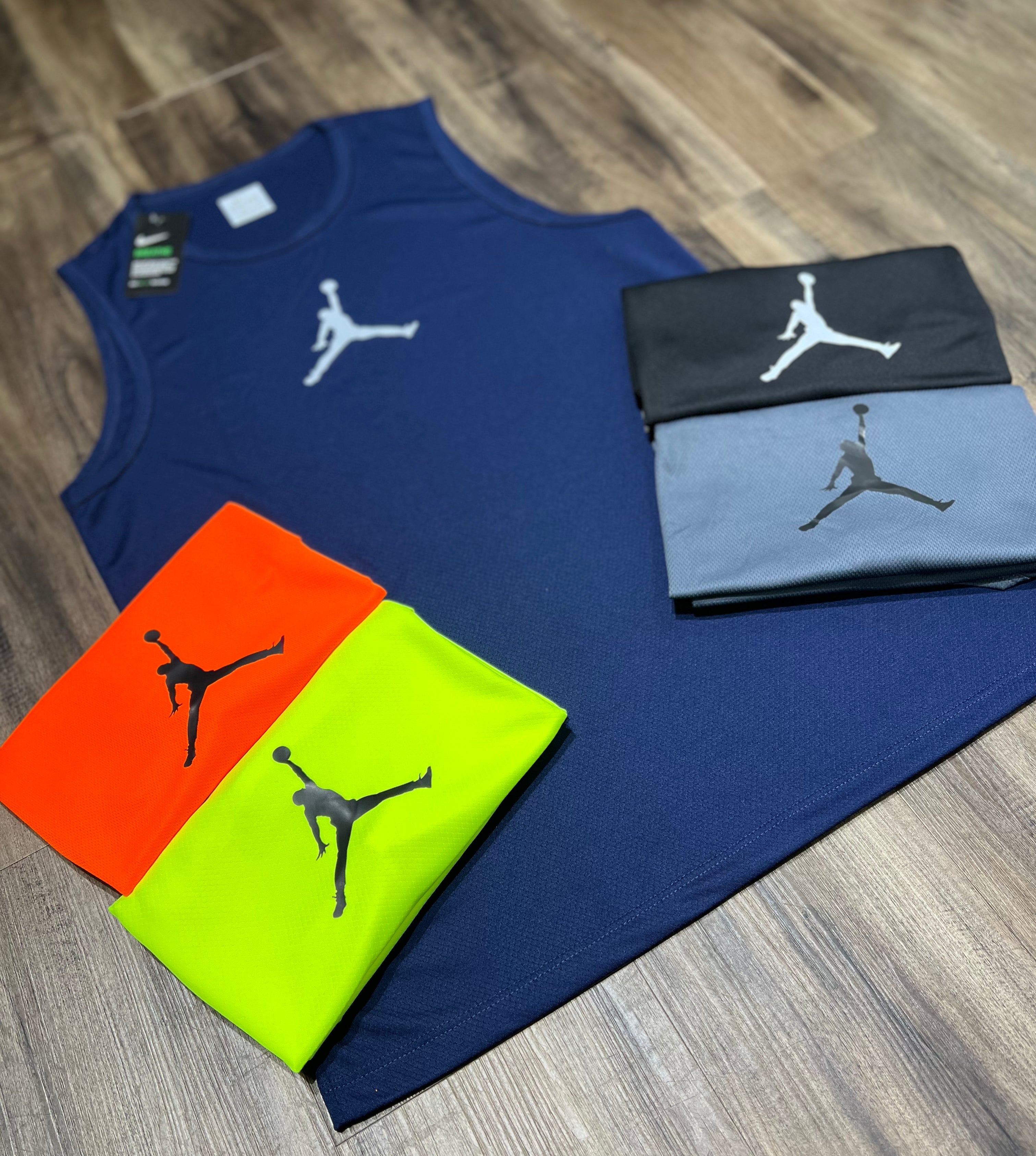 Kit com 5 regatas Nike dri-fit (JORDAN)